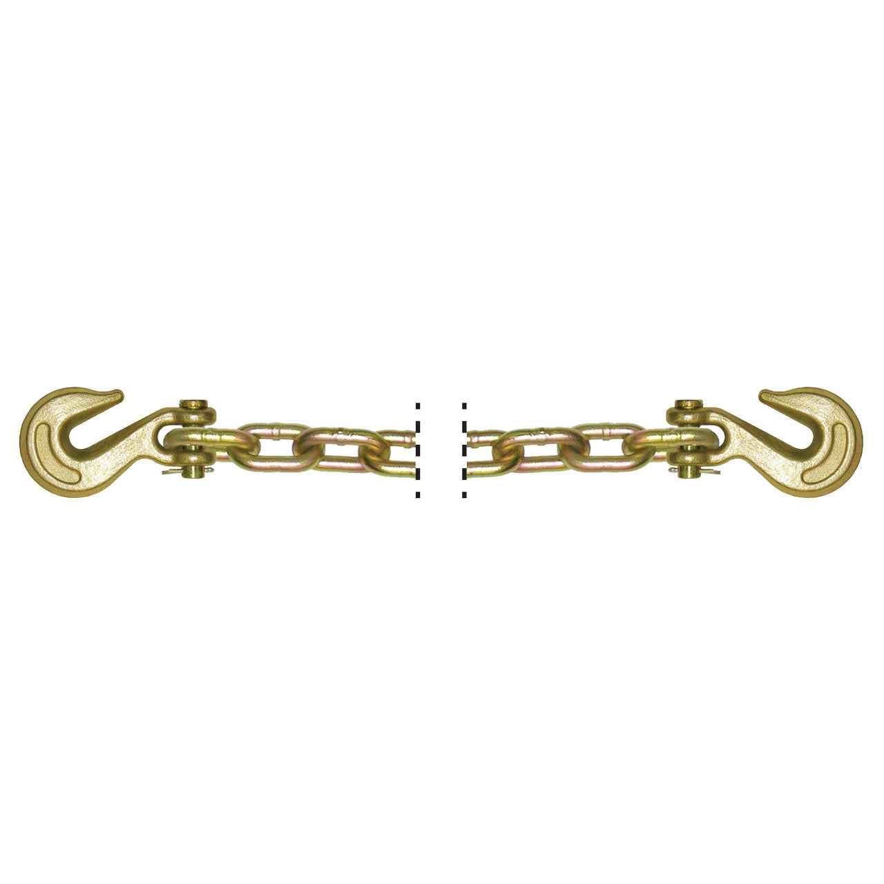 Clevis Grab Hook Binder Safety Chain 3/8-Inch x 20-Foot