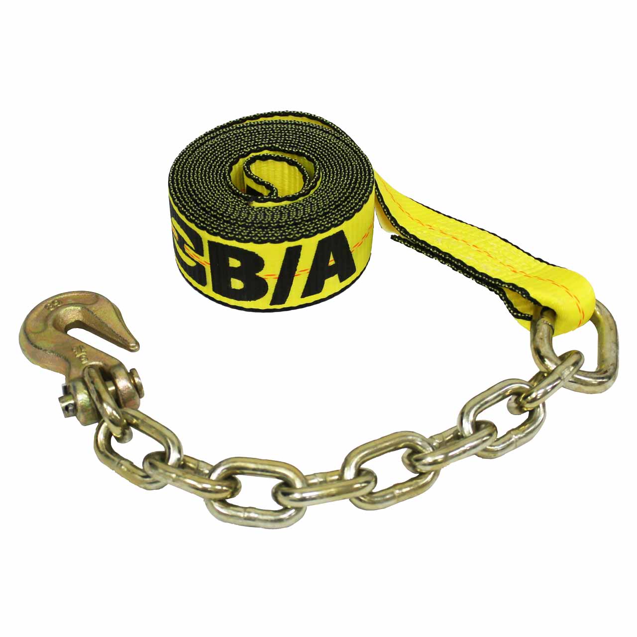 Heavy-Duty Industrial 2-Inch by 14-Foot Grab Hook Chain Strap