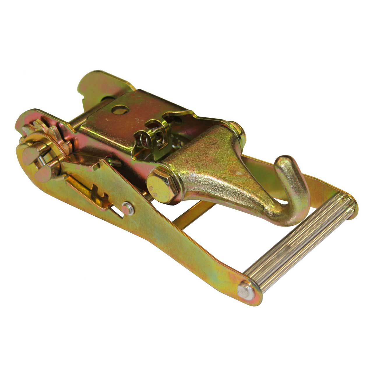 2-inch Heavy-Duty Wide Ratchet Buckle w/Forged Finger Hook
