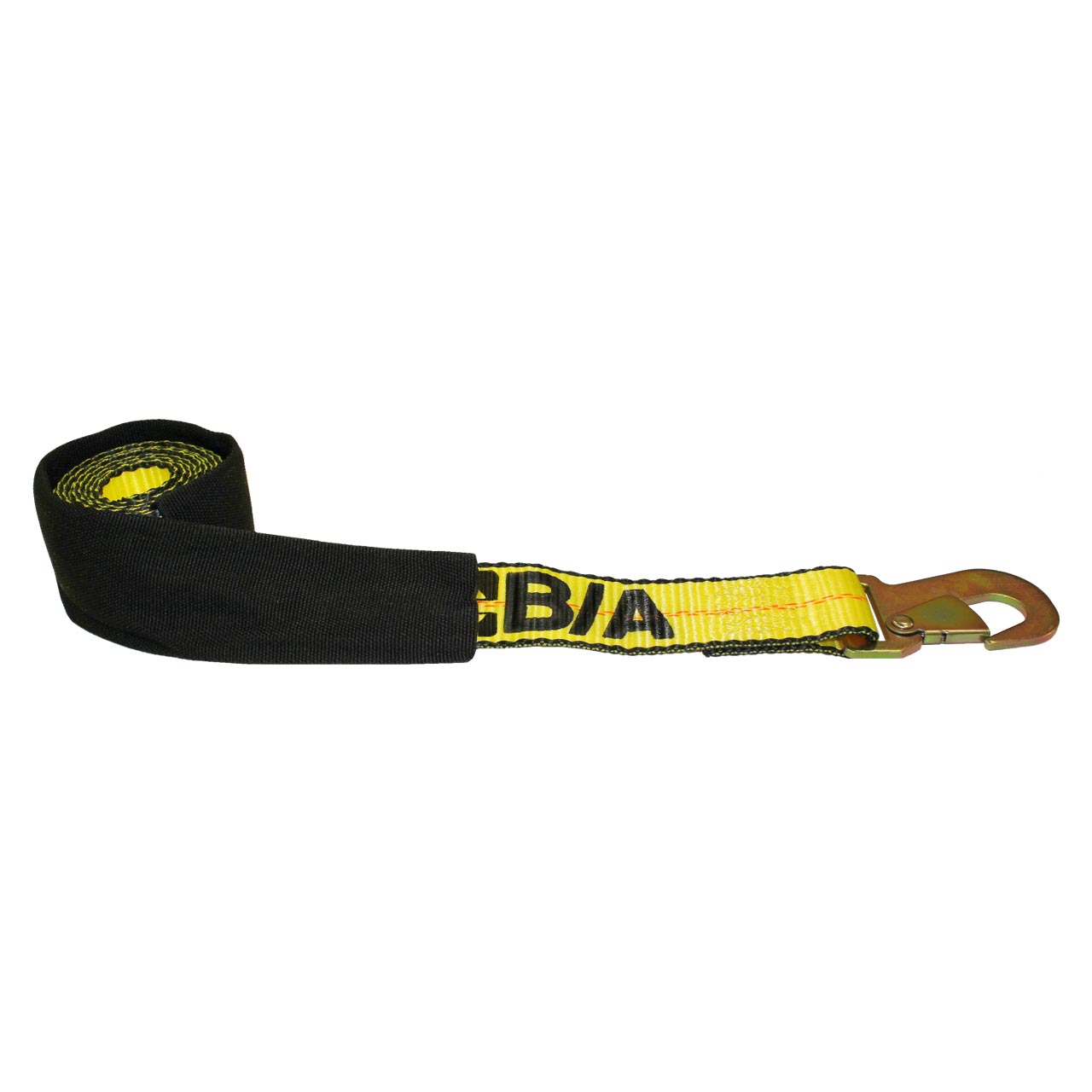 Flat Snap Hook Strap w/Protective Sleeve 2-Inch x 8-Foot