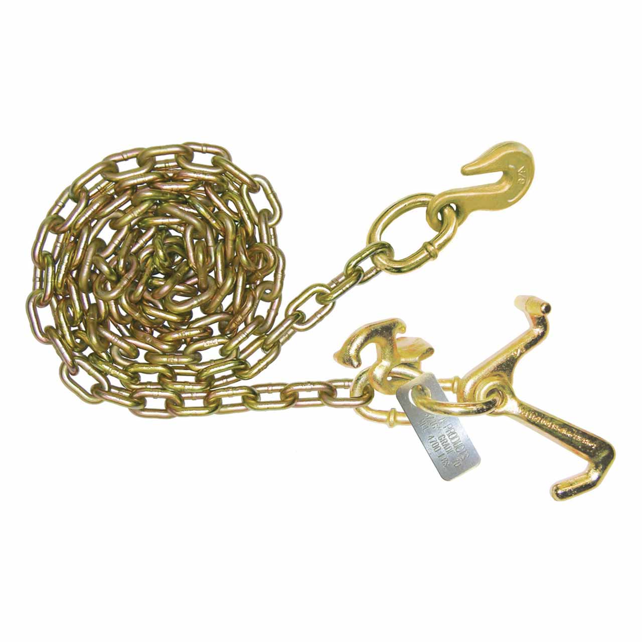 Grab, R, T, & Mini J Hook Chain 5/16-Inch x 10-Foot