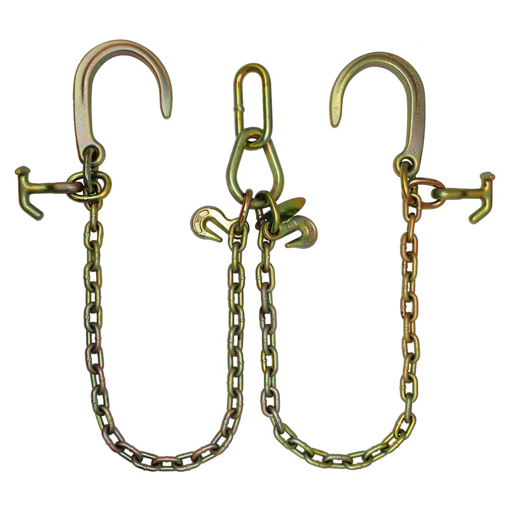 Low-Profile Hammerhead T-J Combo & 8” J Hook V-Chain 2-Foot