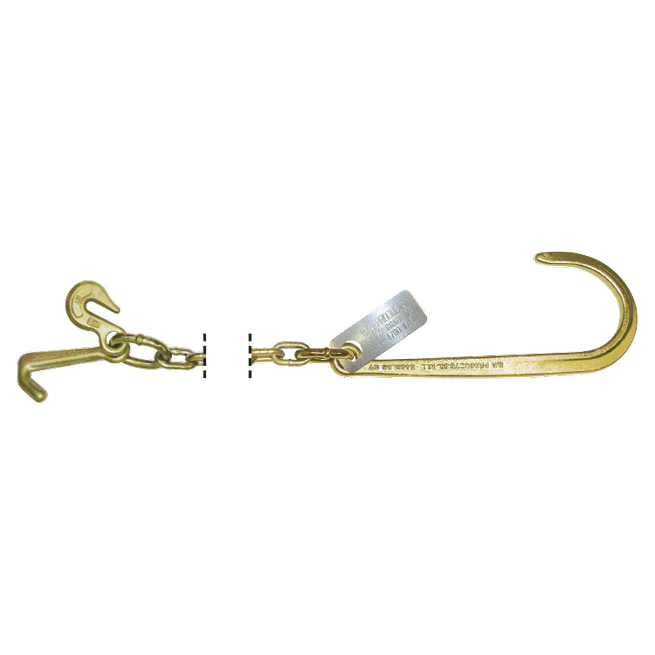 Grab, Mini J, & 15-Inch J Hook Chain 5/16-Inch by 8-Foot