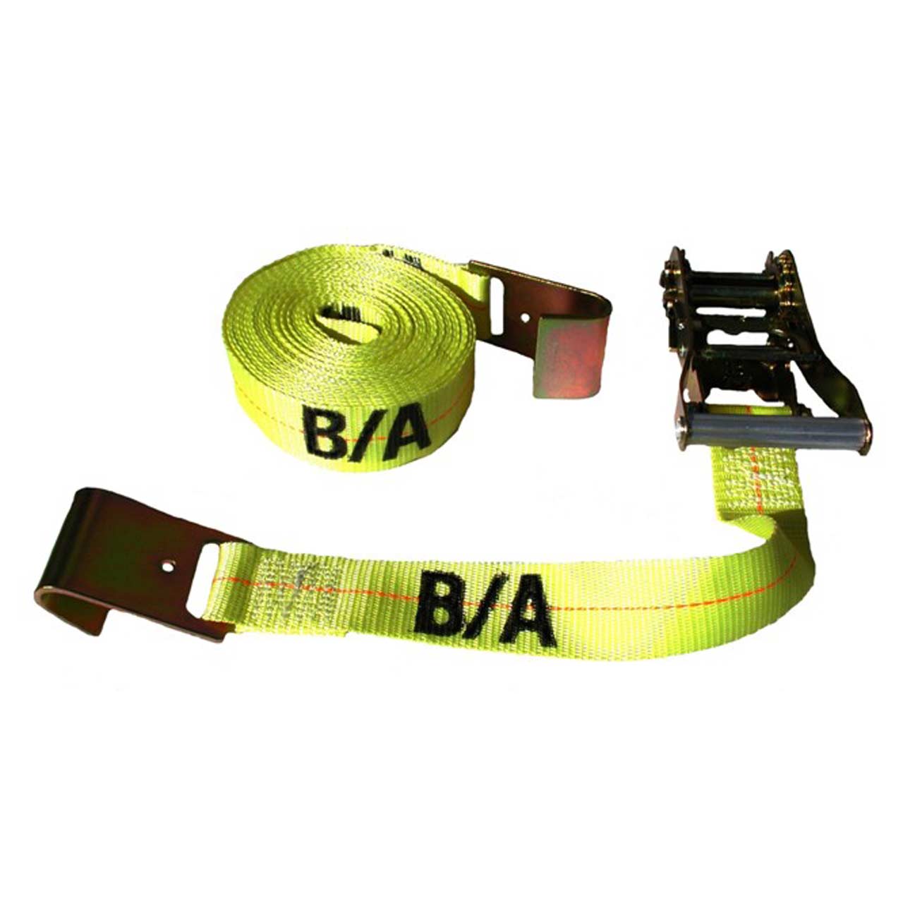 Flat Hook Wide Handle Ratchet Strap 2-Inch by 27-Foot